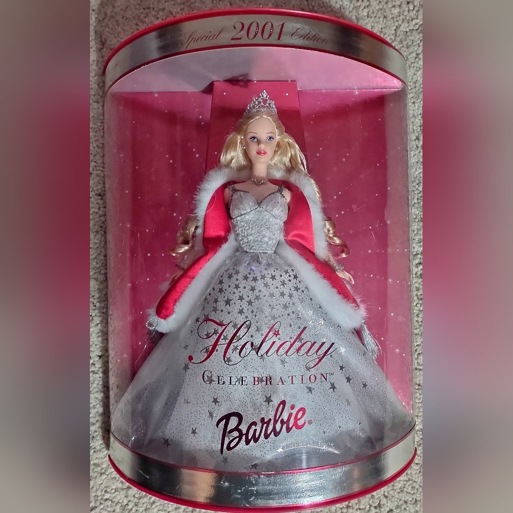 Barbie Holiday celebrations Barbie gorgeous sparkling silver dress